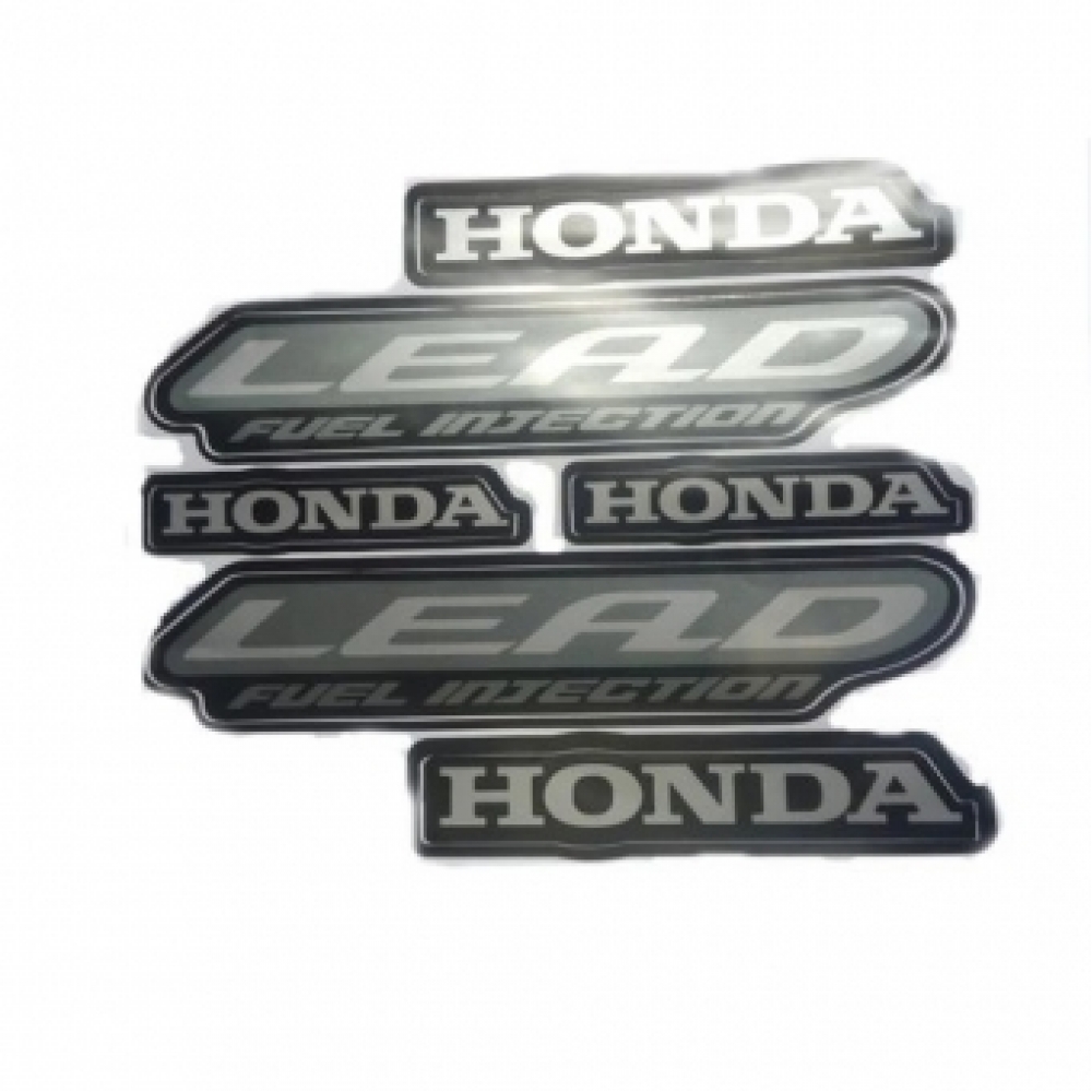 Kit Adesivos Faixas Honda Lead 110 2009 2010 Jogo Adesivo Moto - Preta