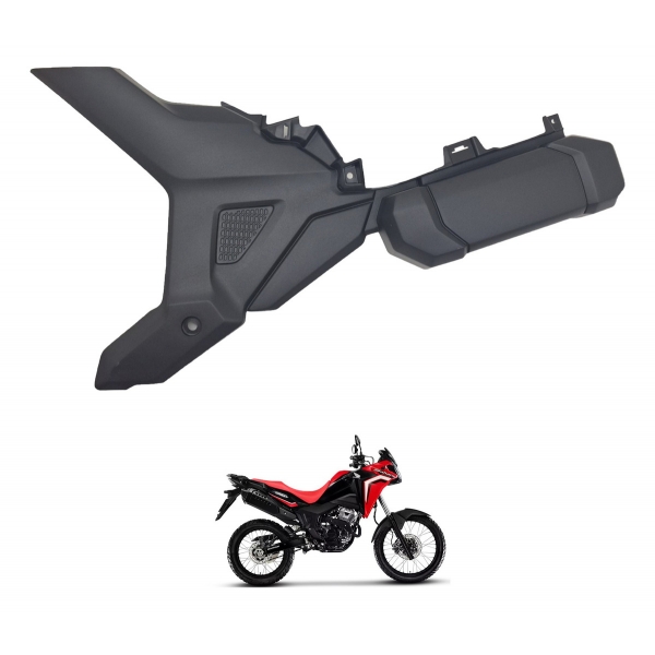 Tampa Lateral Esquerda Inferior Moto Xre Sahara 300 2024 2025 Original Honda 83601K3HB00 - Preto