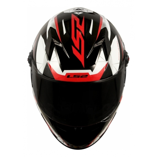 Capacete Moto Fechado Ls2 Ff358 Classic Draze Branco Preto Vermelho C/ Selo Inmetro Lançamento