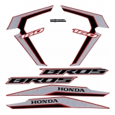 Kit Adesivos Faixas Moto NXR 160 ESDD 2022 Vermelha Jogo Adesivo Jotaesse