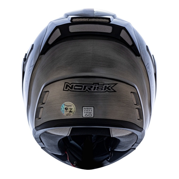 Capacete Moto Robocop Escamoteável Norisk Route FF345 Speedmax Articulado C/ Óculos E Selo Inmetro - Iron Chrome Titanium Brilho