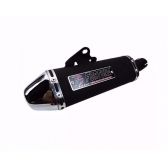 Escapamento Escape Esportivo Moto Cb 250 Twister 2016 2017 2018 2019 2020 2021 2022 2023 F1 Tri Oval Mini ( Curto ) Fortuna - Preto