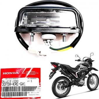 Lanterna Luz De Placa Licença Moto Xre 190 Nxr Bros 160 2016 2017 2018 2019 2020 2021 2022 2023 Original Honda
