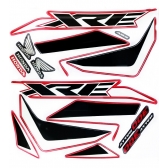Kit Adesivos Faixas Moto Xre 300 Rally 2022 Vermelha Jogo Adesivo