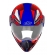 Capacete Moto Esportivo Ebf Super Motard Iron Action Motocross C/ Selo Inmetro Lançamento - Azul Vermelho