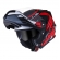 Capacete Moto Robocop Escamoteável Norisk Route FF345 Speedmax Articulado C/ Óculos E Selo Inmetro - Preto Vermelho Fosco
