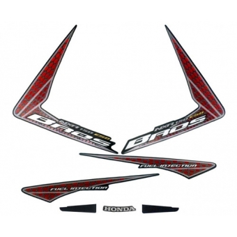 Kit Adesivos Faixa Nxr Bros 150 Preta 2009 Jogo Adesivo