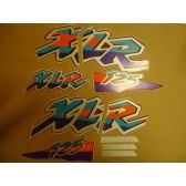 Kit Adesivos Faixa Xlr125 Xlr 125 1997 Vermelha Jogo Adesivo