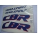 Kit Adesivos Faixa Cbr 450 Branca 1991 Jogo Decalque Adesivo