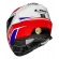Capacete Moto Fechado Ls2 Ff800 Storm Fist Branco Vermelho C/ Óculos Interno C/ Selo Inmetro