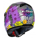 Capacete Moto Ls2 Ff358 Classic Dreamcatcher Apanhador Sonhos Prata Rosa Masculino Feminino Esportivo
