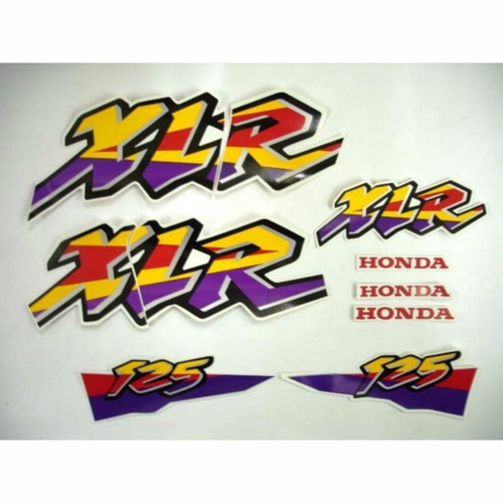 Kit Adesivos Faixa Xlr125 Xlr 125 1997 Branca Jogo Adesivo