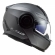 Capacete Moto Articulado Robocop LS2 FF902 Scope Monocolor Titanium Fosco Escamoteável C/ Óculos - Preto Fosco
