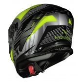 Capacete Moto Esportivo Fechado Norisk Strada 2 St Titanio Preto Amarelo C/ Óculos Interno Lançamento