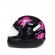 Capacete Feminino Taurus San Marino Formula 1R C/ Flor Femme Modelo Novo - Preto