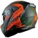 Capacete Moto Robocop Escamoteável Norisk Route FF345 Speedmax Articulado C/ Óculos E Selo Inmetro - Verde Laranja Fosco