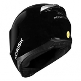 Capacete Moto Esportivo Fechado Norisk Razor Monocolor Solid Preto C/ Selo Inmetro - Brilho