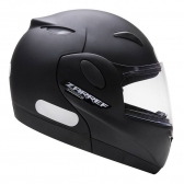 Capacete Moto Robocop Zarref Classic Escamoteavel Preto Fosco C/ Selo Inmetro