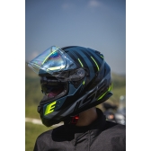 Capacete Moto Esportivo Fechado Ls2 Ff320 Stream Shadow Cinza Amarelo Neon C/ Óculos Interno C/ Selo Inmetro