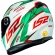 Capacete Moto Esportivo Fechado Ls2 Ff358 Classic Draze Italia Verde Branco Vermelho C/ Selo Inmetro