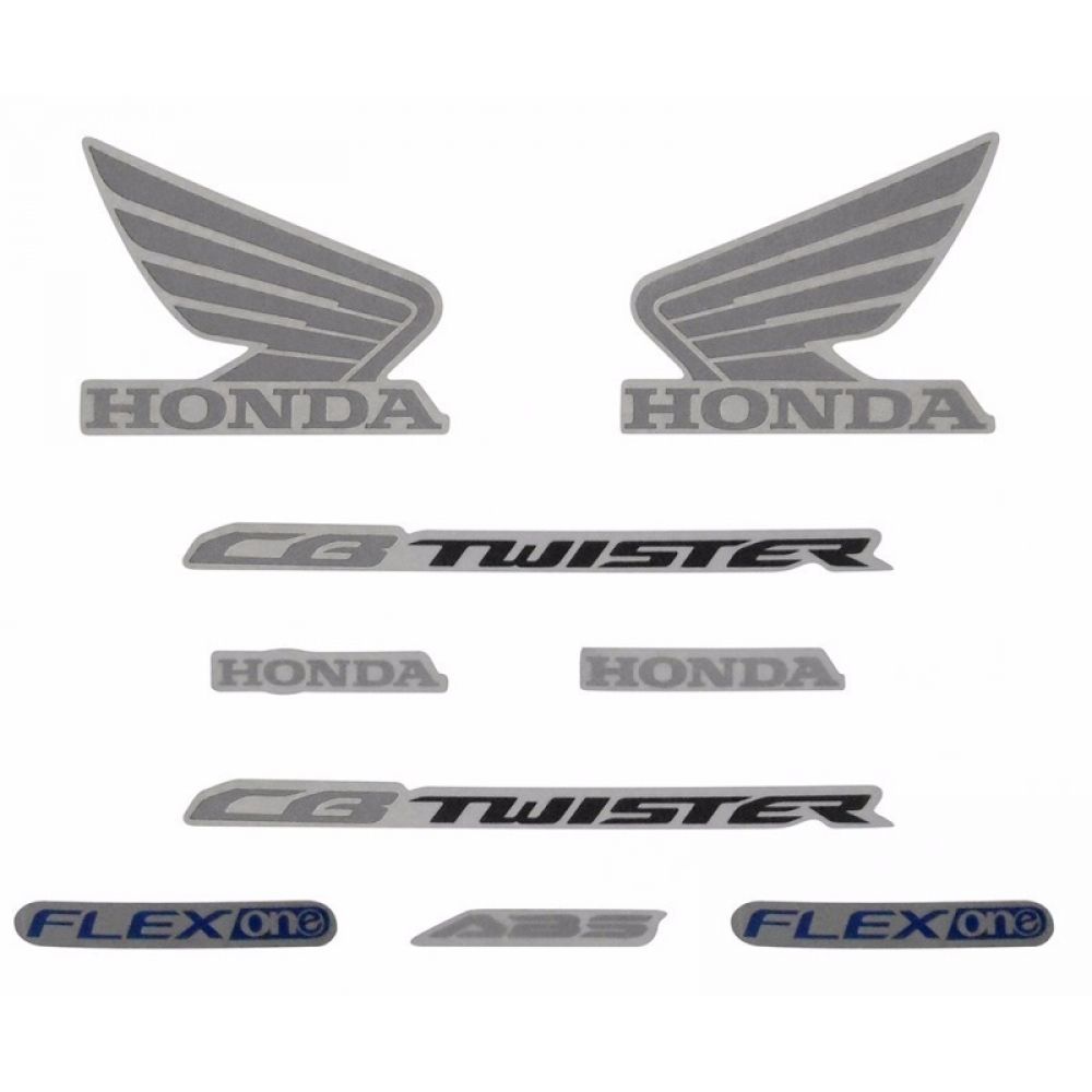 Kit Adesivos Faixa Moto Cb 250 Twister Vermelha 2016 ( Jogo Adesivo ) - Jotaesse