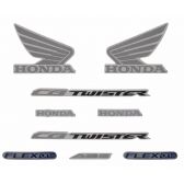Kit Adesivos Faixa Moto Cb 250 Twister Vermelha 2016 ( Jogo Adesivo ) - Jotaesse