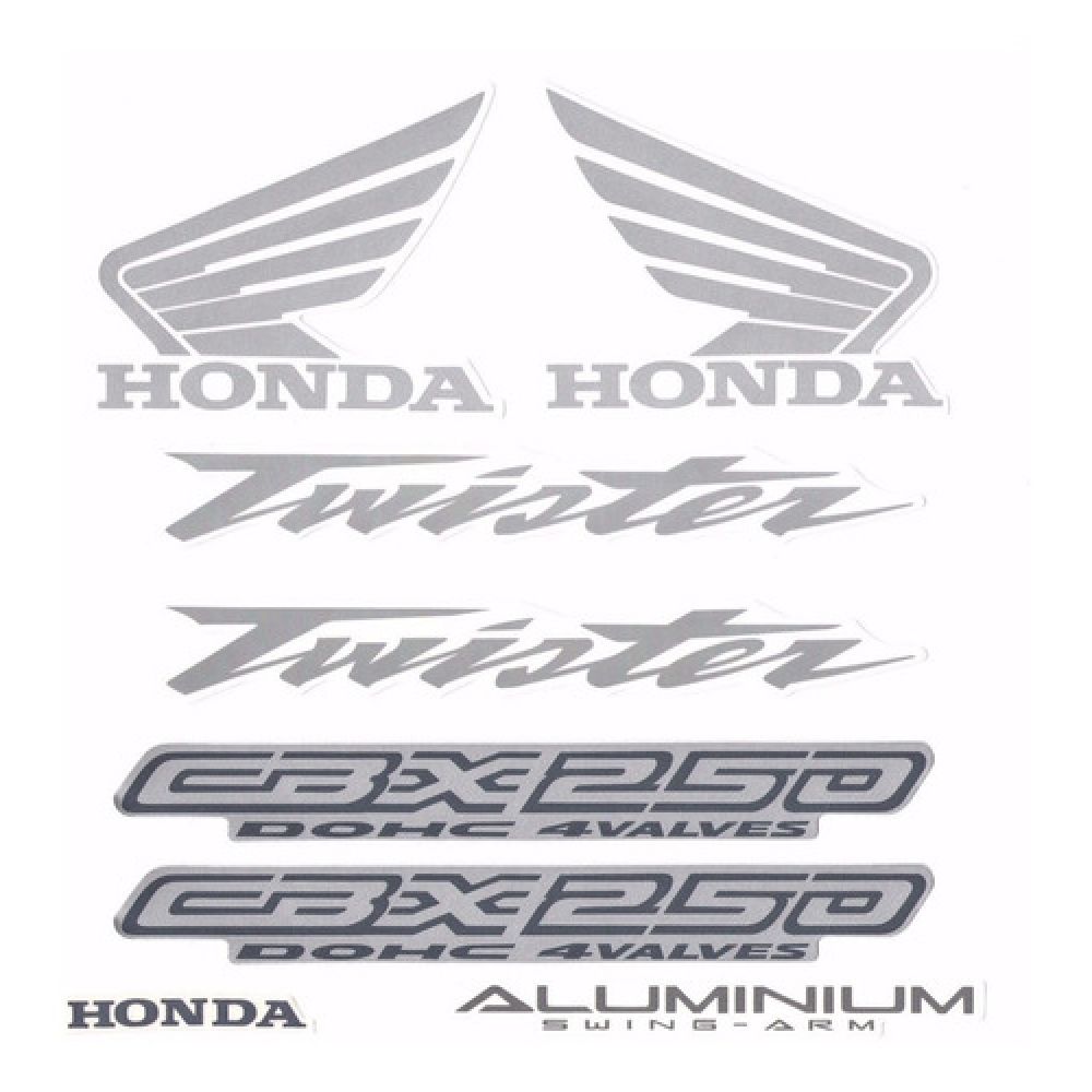 Kit Adesivos Faixa Cbx 250 Twister Preta 2004 Jogo Adesivo