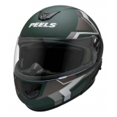 Capacete Moto Robocop Articulado Peels Urban U-Rb2 Discover Verde Militar Escamoteável C/ Oculos