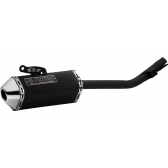 Escapamento Escape Esportivo Bros 160 Nxr160 Ponteira F1 Tri Oval Mini ( Curto ) Fortuna - Preto