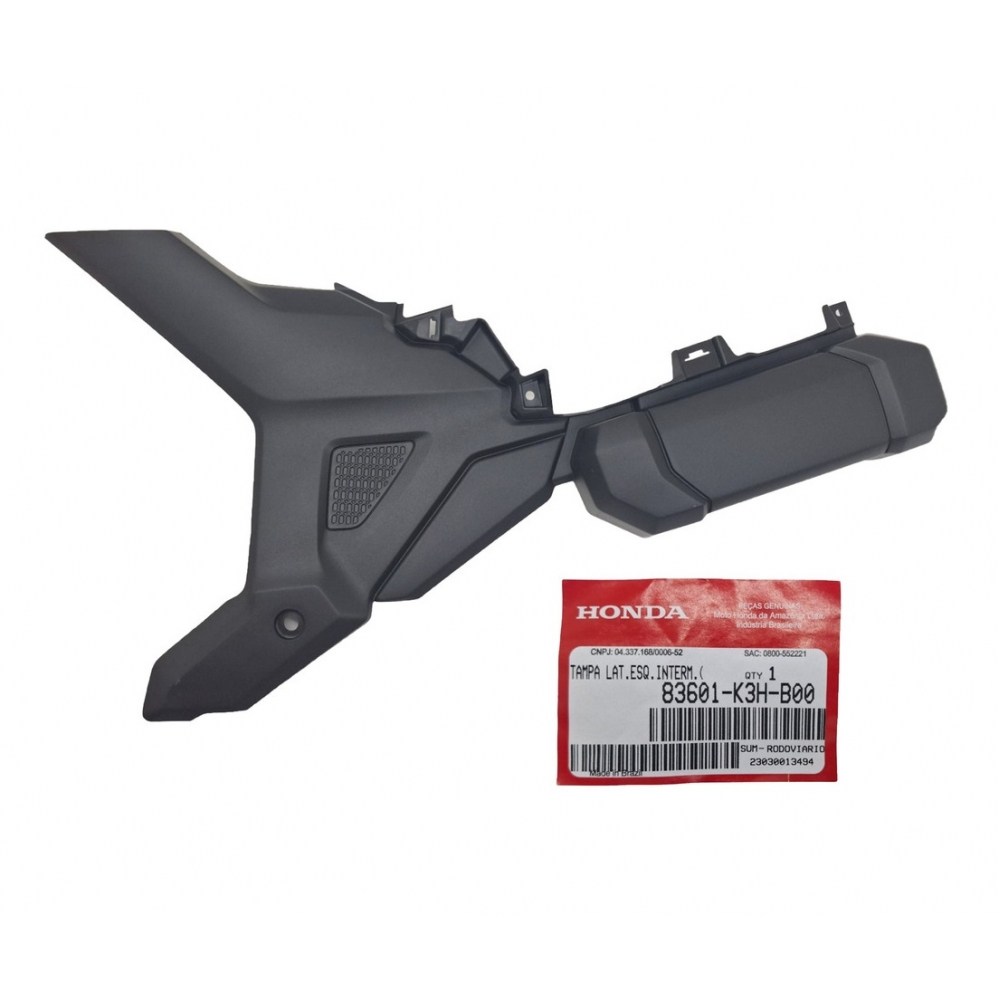 Tampa Lateral Esquerda Inferior Moto Xre Sahara 300 2024 2025 Original Honda 83601K3HB00 - Preto