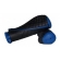 Par De Manopla Punho Moto Concept 2 Ergonômica Anatômica Descanso P/ Mão Scud Preto / Azul - Azul