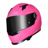 Capacete Moto Feminino Fechado Ls2 Ff358 Classic Monocolor Pink Rosa Penelope C/ Selo Inmetro