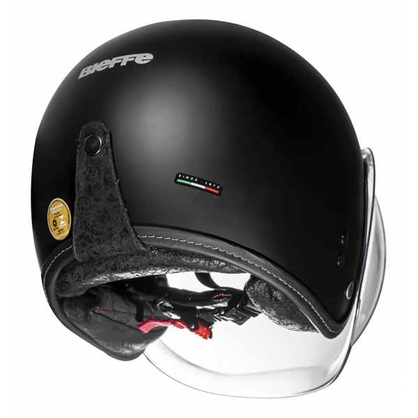 Capacete Aberto Custom Bieffe B45 B-45 Classic Harley Old School Vintage Cafe Racer C/ Selo Inmetro - Preto Fosco