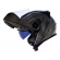 Capacete Moto Robocop Escamoteável Norisk Route FF345 Speedmax Articulado C/ Óculos E Selo Inmetro - Iron Chrome Titanium Brilho