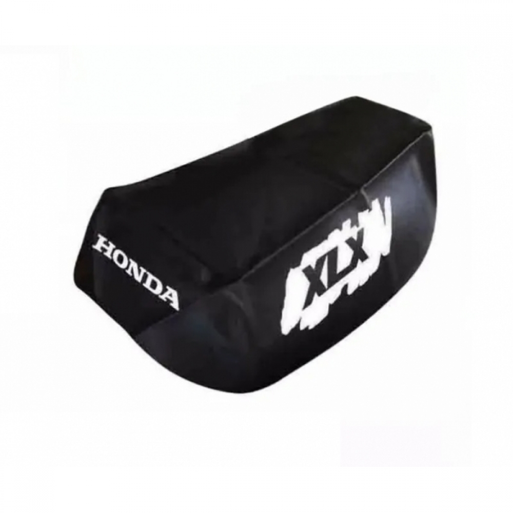 Capa De Banco Moto Honda Xlx 250 1982 até 1992 Modelo Original PretaC/ Escrita - Preto