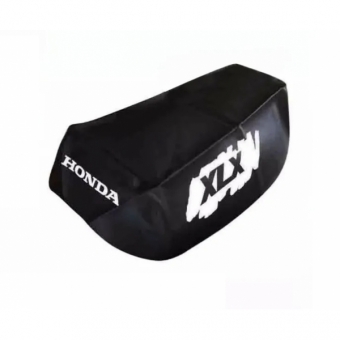 Capa De Banco Moto Honda Xlx 250 1982 até 1992 Modelo Original PretaC/ Escrita