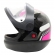 Capacete Moto Feminino Automático Ebf Bolt Preto Rosa C/ Viseira Automática C/ Selo Inmetro
