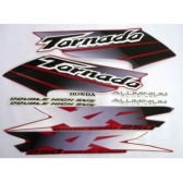 Kit Adesivos Xr 250 Tornado 2001 2002 Vermelha Jogo Adesivo