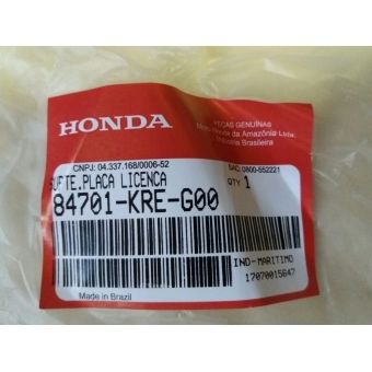 Paralama Suporte Placa Moto Nxr Bros 160 Até 2024 Traseiro Original Honda