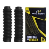 Sanfona Protetor Bengala Preta Moto Xre 190 Xtz 125 Dt 200 Bros 150 160  Nx 150 Nx 200 20 Dentes