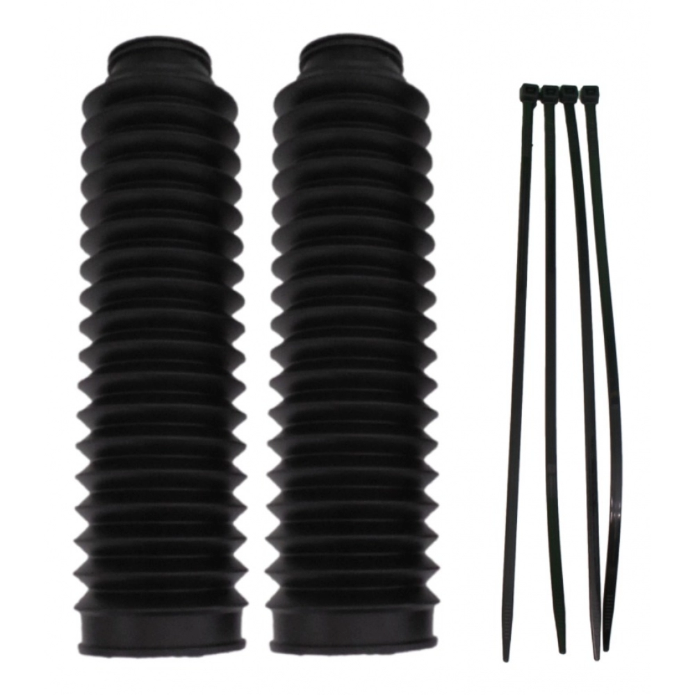 Sanfona Protetor Bengala Moto Nxr Bros 125 150 Até 2008 Xlr 125 Xtz 125 Xls 125 18 Dente Preta