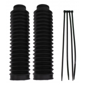 Sanfona Protetor Bengala Moto Nxr Bros 125 150 Até 2008 Xlr 125 Xtz 125 Xls 125 18 Dente Preta