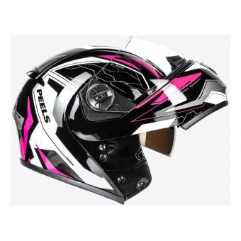 Capacete Moto Feminino Articulado Robocop Peels Urban U-Rb2 Ocean Escamoteável C/ Óculos Interno C/ Selo Inmetro