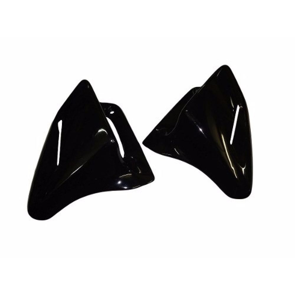 Carenagem Aba Lateral Tanque Moto Honda Cbx 200 Strada Preta  Modelo Original - Par