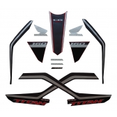 Kit Adesivos Faixas Moto Titan 160 2020 2021 Preta Jogo Adesivo Jotaesse