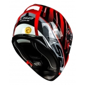 Capacete Moto Fechado Ls2 Ff320 Stream Shadow Preto Vermelho C/ Óculos Interno C/ Selo Inmetro