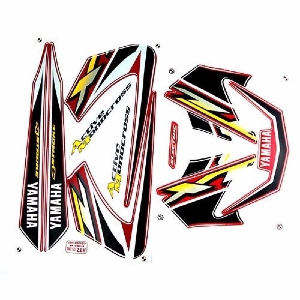 Kit Adesivos Yamaha Xtz 125 2003 Vermelha Jogo Adesivo