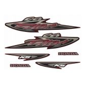 Kit Adesivos Faixa Cg Titan 125 Ks 04 Vermelha Jogo Adesivo