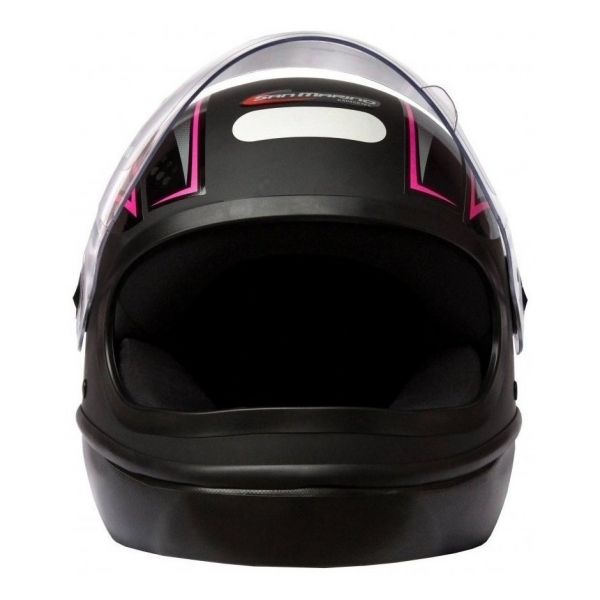 Capacete Moto Feminino Taurus Fórmula 1 Neo Preto Fosco Rosa - Preto/Rosa