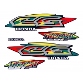 Kit Adesivos Faixas Moto CG Titan 125 1999 Azul Jogo Adesivo